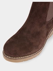 Joe Browns Brown Chocolate Brown Side Zip Ankle Boots - Image 4 of 4