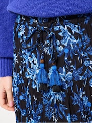 Joe Browns Blue Button-Front Tiered Floral Skirt - Image 2 of 5
