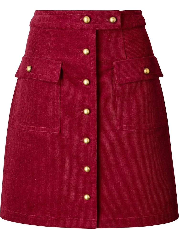 Joe Browns Red Button Front A-Line Skirt - Image 6 of 6 Joe Browns Red Button Front A-Line Skirt - Image 6 of 6
