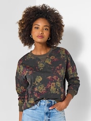Joe Browns Pink Floral Crewneck Sweatshirt - Image 1 of 5