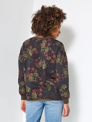 Joe Browns Pink Floral Crewneck Sweatshirt - Image 2 of 5