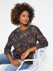 Joe Browns Pink Floral Crewneck Sweatshirt - Image 4 of 5