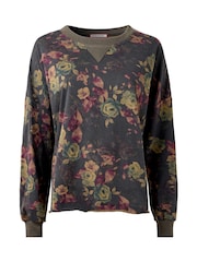 Joe Browns Pink Floral Crewneck Sweatshirt - Image 5 of 5