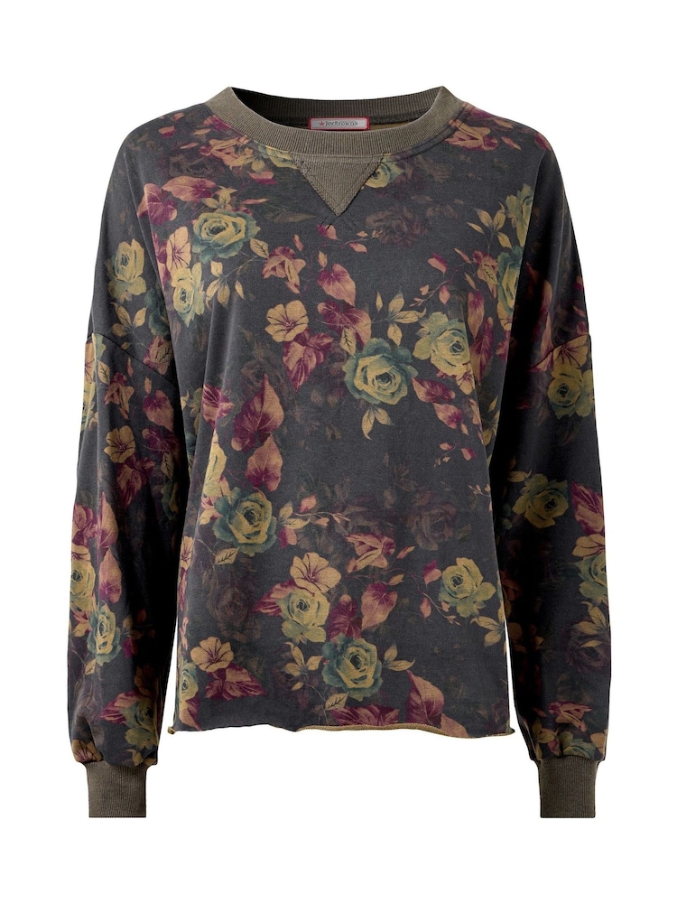 Joe Browns Pink Floral Crewneck Sweatshirt - Image 5 of 5 Joe Browns Pink Floral Crewneck Sweatshirt - Image 5 of 5