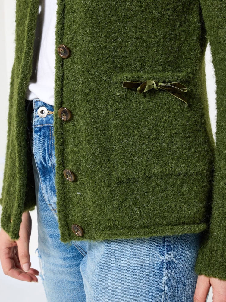 Joe Browns Green Hooded Pocket Cardigan - Image 2 of 5 Joe Browns Green Hooded Pocket Cardigan - Image 2 of 5