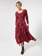 Joe Browns Red Lace Back Boho Maxi Dress - Image 1 of 5