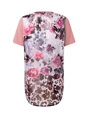 Joe Browns Pink Blush Woven-Back T-Shirt - Image 6 of 6