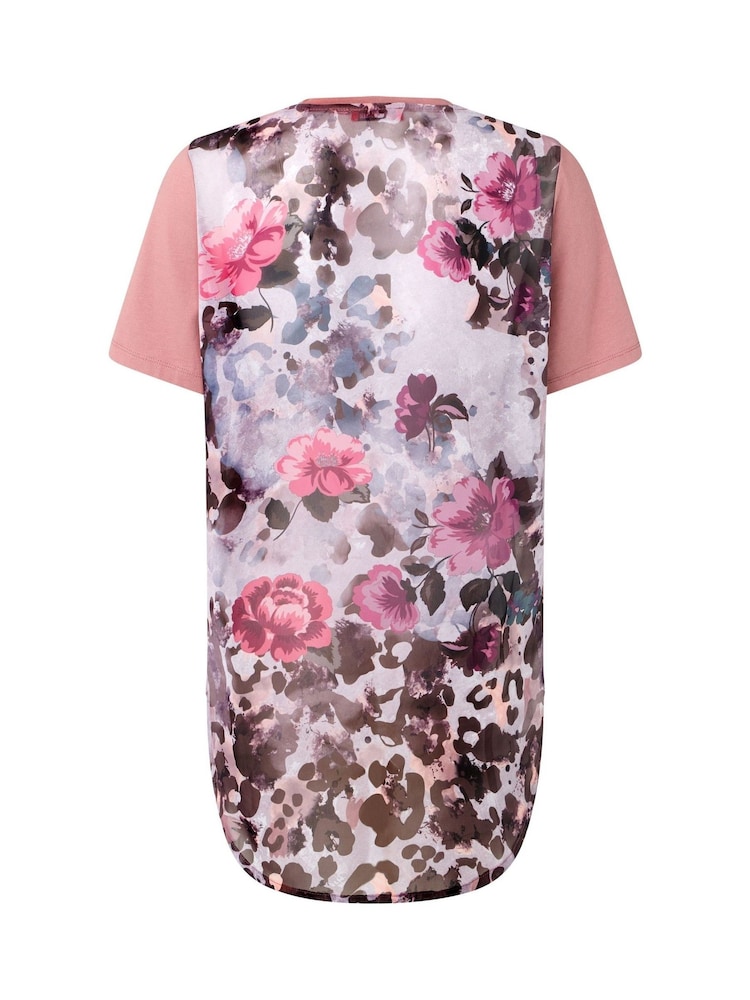 Joe Browns Pink Blush Woven-Back T-Shirt - Image 6 of 6 Joe Browns Pink Blush Woven-Back T-Shirt - Image 6 of 6