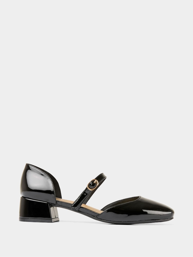 Joe Browns Black Chunky Heel Black Patent Shoes - Image 2 of 6 Joe Browns Black Chunky Heel Black Patent Shoes - Image 2 of 6