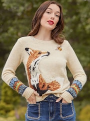 Joe Browns Cream Cream Fox Jumper - Image 1 of 7