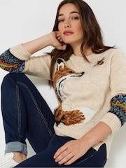 Joe Browns Cream Cream Fox Jumper - Image 6 of 7