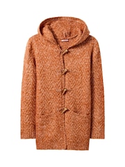 Joe Browns Orange Hooded Toggle Cardigan - Image 5 of 5