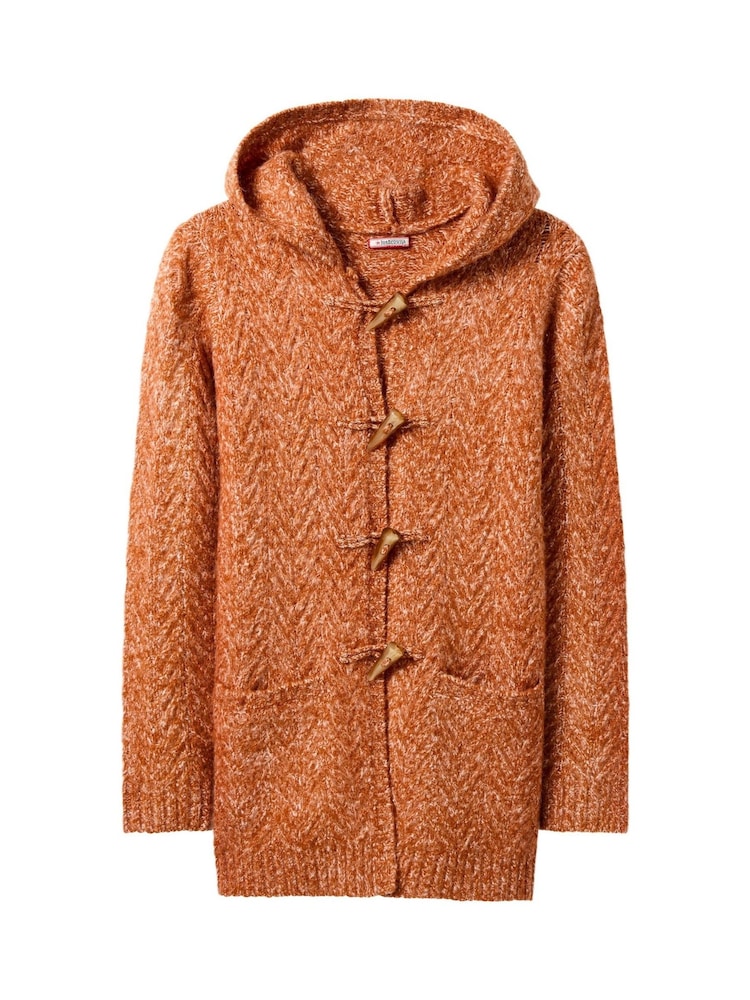 Joe Browns Orange Hooded Toggle Cardigan - Image 5 of 5 Joe Browns Orange Hooded Toggle Cardigan - Image 5 of 5