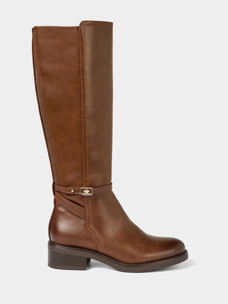 Joe Browns Brown Knee-High Riding Boots - Image 1 of 5