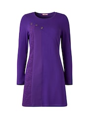 Joe Browns Purple Long Sleeve Textured Tunic - Image 5 of 5