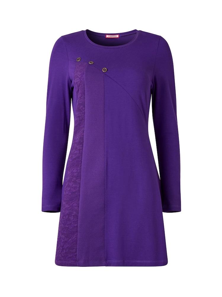 Joe Browns Purple Long Sleeve Textured Tunic - Image 5 of 5 Joe Browns Purple Long Sleeve Textured Tunic - Image 5 of 5