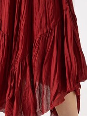 Joe Browns Red Layered Handkerchief Hem Skirt - Image 3 of 6