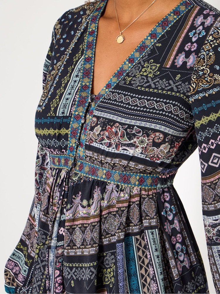 Joe Browns Black Boho Top - Image 2 of 5 Joe Browns Black Boho Top - Image 2 of 5