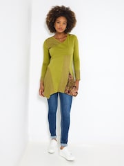 Joe Browns Green Asymmetric Hem Tunic - Image 3 of 5