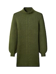 Joe Browns Green Chunky Cable Knit Jumper Dress - Image 5 of 5