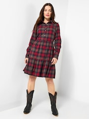 Joe Browns Boho Check Mini Dress - Imagem 2 de 7