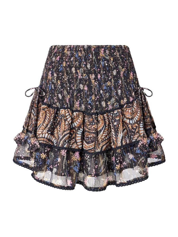 Joe Browns Black Floral Ruffle Mini Skirt - Image 5 of 5