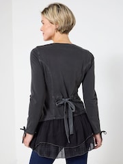 Joe Browns Black Floral Hem Tunic - Image 3 of 7