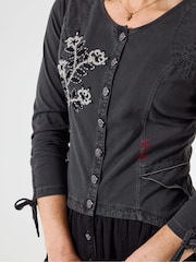 Joe Browns Black Floral Hem Tunic - Image 5 of 7