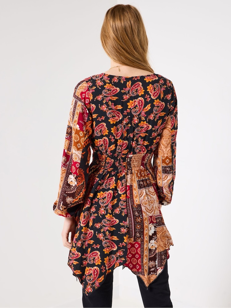 Joe Browns Orange Autumn Leaves Dress - Image 2 of 5 Joe Browns Orange Autumn Leaves Dress - Image 2 of 5