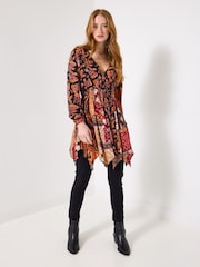 Joe Browns Orange Autumn Leaves Dress - Image 4 of 5