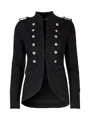 Joe Browns Black Denim Military Jacket - Image 7 of 7