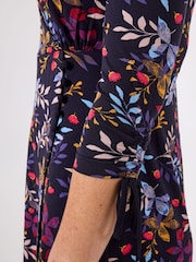 Joe Browns Blue Floral Wrap Dress - Image 3 of 5