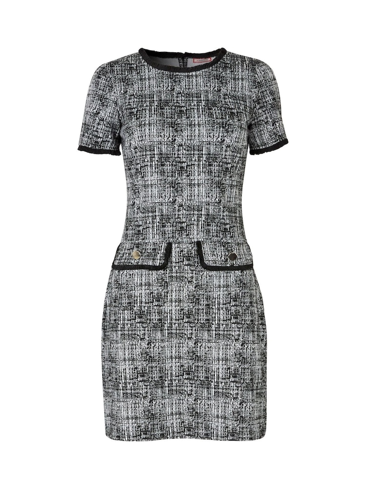 Joe Browns Black Classic Jersey Check Dress - Image 5 of 5 Joe Browns Black Classic Jersey Check Dress - Image 5 of 5