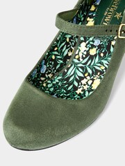 أخضر - Joe Browns Floral Lined Mary Jane Shoes - صورة 4 من 4