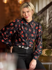 Joe Browns Black Georgette Heart Blouse - Image 1 of 7