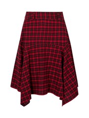 Joe Browns Red Check Knee Length Skirt - Image 5 of 5