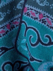 Joe Browns Blue Aztec Print Open Front Wrap Coverup - Image 5 of 6