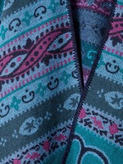 Joe Browns Blue Aztec Print Open Front Wrap Coverup - Image 6 of 6