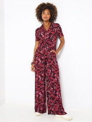 Joe Browns Dark Floral Zip-Up Jumpsuit - صورة 2 من 5
