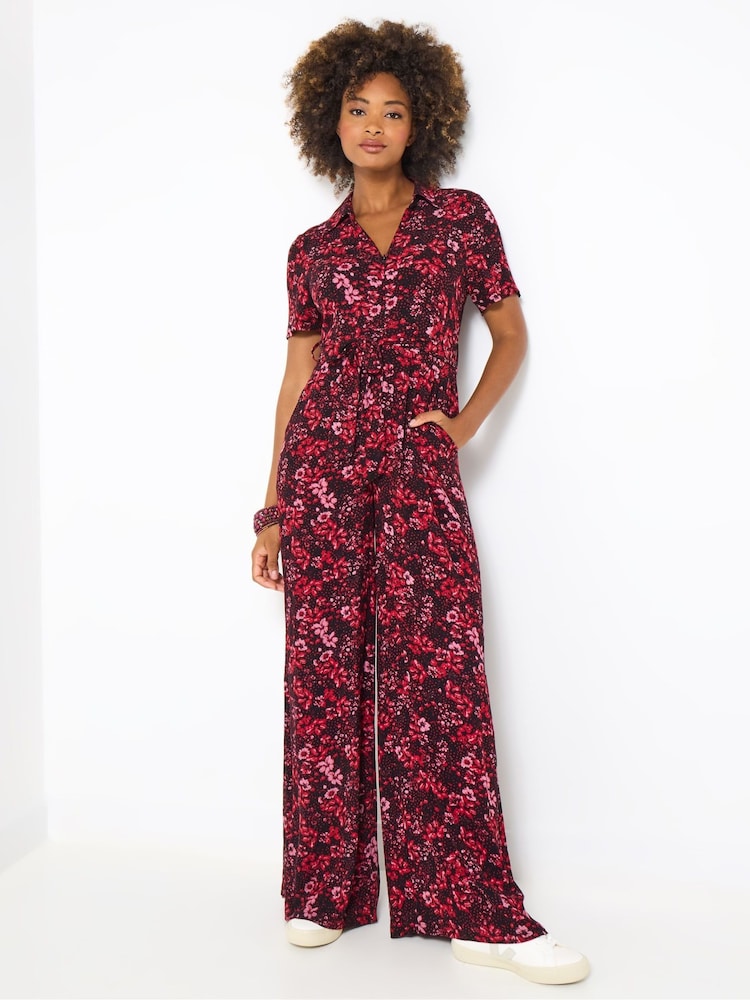 Joe Browns Dark Floral Zip-Up Jumpsuit - صورة 2 من 5