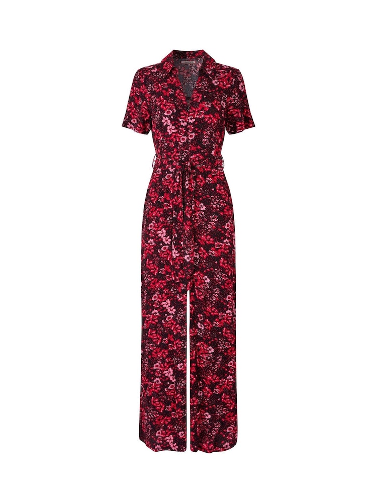 Joe Browns Dark Floral Zip-Up Jumpsuit - صورة 5 من 5