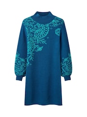 Joe Browns Green Knitted Mini Dress - Image 5 of 5