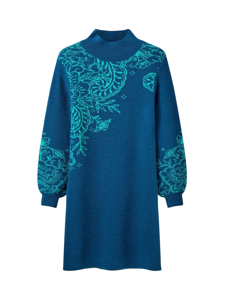 Joe Browns Green Knitted Mini Dress - Image 5 of 5
