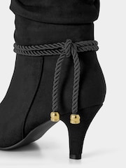 Preto - Joe Browns Cord Rope Detail Slouch Boots - Imagem 6 de 6