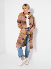 Joe Browns Brown Hooded Longline Cardigan - Image 1 of 5