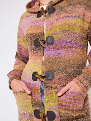 Joe Browns Brown Hooded Longline Cardigan - Image 2 of 5