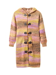 Joe Browns Brown Hooded Longline Cardigan - Image 5 of 5