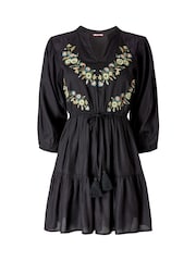 Joe Browns Black Boho Embroidered Dress - Image 5 of 5