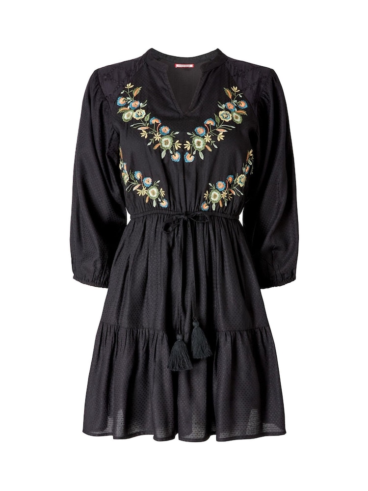 Joe Browns Black Boho Embroidered Dress - Image 5 of 5 Joe Browns Black Boho Embroidered Dress - Image 5 of 5