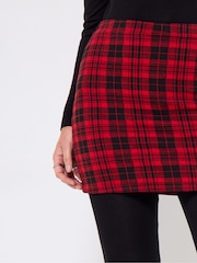 Joe Browns Red Check Print Skirted Leggings - Image 4 of 5